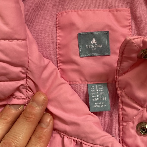 Pink gap quilted jacket - Picture 2 of 3